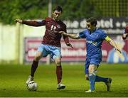 15 March 2013; Ryan Brennan, Drogheda United, in action against Joe Gamble, Limerick. Airtricity League Premier Division, Drogheda United v Limerick, Hunky Dorys Park, Drogheda, Co. Louth. Picture credit: Oliver McVeigh / SPORTSFILE