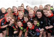 16 March 2013; Trinity College, Dublin, players celebrate after the final whistle. Lynch Cup Final, Trinity College, Dublin, v Dublin Institute of Technology, Waterford IT, Waterford. Picture credit: Matt Browne / SPORTSFILE