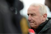 18 March 2013; Republic of Ireland manager Giovanni Trapattoni speaking to the media during a management update ahead of their side's 2014 FIFA World Cup, Group C, qualifier match against Sweden on Friday. Republic of Ireland Management Update, Gannon Park, Malahide, Co. Dublin. Picture credit: David Maher / SPORTSFILE