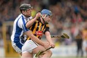 18 March 2013; Ger Alward is tackled by Waterford captain Kevin Moran as he makes his way to score a first half goal for Kilkenny. Allianz Hurling League, Division 1A, Kilkenny v Waterford, Nowlan Park, Kilkenny. Picture credit: Ray McManus / SPORTSFILE