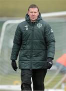 19 March 2013; Republic of Ireland goalkeeping coach Alan Kelly before speaking to the media during a management update ahead of their side's 2014 FIFA World Cup, Group C, qualifier match against Sweden on Friday. Republic of Ireland Management Update, Gannon Park, Malahide, Co. Dublin. Picture credit: David Maher / SPORTSFILE