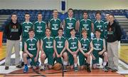 19 March 2013; The St. Malachy’s Belfast team. All-Ireland Schools League 2013, U19A Boy's Final, Presentation College Bray, Wicklow v St. Malachy’s Belfast, Antrim, National Basketball Arena, Tallaght, Dublin. Picture credit: Brendan Moran / SPORTSFILE