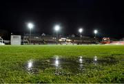 19 March 2013; A general view of the playing surface at Richmond Park after the game was postponed due to a waterlogged pitch. Airtricity League Premier Division, St. Patrick’s Athletic v Shelbourne, Richmond Park, Dublin. Photo by Sportsfile