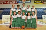 21 March 2013; The St Aidans team. U19C Girls - All-Ireland Schools League Finals 2013, Portmarnock Community School v St Aidans, Cork, National Basketball Arena, Tallaght, Dublin. Picture credit: Matt Browne / SPORTSFILE