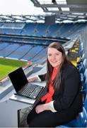 2 April 2013; Fifteen-year-old Miriam Fitzsimons, from Letterkenny, Donegal, who was announced as the Cadbury GWA/GAA Young Reporter of the Year award. Miriam's article on the importance of self-belief in Gaelic Games can be read in full on www.gaa.ie. GAA Museum, Croke Park, Dublin. Picture credit: Brian Lawless / SPORTSFILE