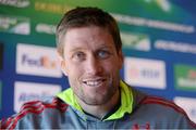 3 April 2013; Munster's Ronan O'Gara during a press conference ahead of their Heineken Cup quarter-final against Harlequins on Sunday. Munster Rugby Press Conference, Musgrave Park, Cork. Picture credit: Diarmuid Greene / SPORTSFILE