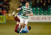 5 April 2013; Ronan Finn, Shamrock Rovers, celebrates after scoring his side's first goal. Airtricity League Premier Division, Shamrock Rovers v Drogheda United, Tallaght Stadium, Tallaght, Co. Dublin. Photo by Sportsfile