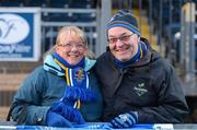 5 April 2013; Leinster supporters Carol and Pat Rooney, from Cooley, Co. Louth, at the game. Amlin Challenge Cup Quarter-Final 2012/13, London Wasps v Leinster, Adams Park, High Wycombe, England. Picture credit: Brendan Moran / SPORTSFILE