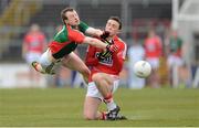 7 April 2013; Colm Boyle, Mayo, in action against Mark Collins, Cork. Allianz Football League, Division 1, Cork v Mayo, Pairc Ui Chaoimh, Cork. Picture credit: Diarmuid Greene / SPORTSFILE