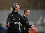 7 April 2013; Donegal manager Jim McGuinness. Allianz Football League, Division 1, Donegal v Dublin, Páirc MacCumhaill, Ballybofey, Co. Donegal. Picture credit: Oliver McVeigh / SPORTSFILE