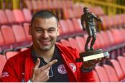 10 April 2013; Sligo Rovers' Anthony Elding who was presented with the Airtricity / SWAI Player of the Month award for March 2013. The Showgrounds, Sligo. Picture credit: Peter Wilcock / SPORTSFILE