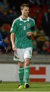 26 March 2013; Jonny Evans, Northern Ireland. 2014 FIFA World Cup Qualifier, Group F, Northern Ireland v Israel, Windsor Park, Belfast, Co. Antrim. Picture credit: Oliver McVeigh / SPORTSFILE