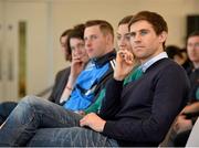 10 April 2013; Former Republic of Ireland International Kevin Kilbane in the Aviva Stadium at the Show Racism the Red Card Creative Competition Awards Exhibition. The Show Racism the Red Card Creative Competition involved 140 schools and youth services devising creative responses to the challenge of racism. Twenty-five schools and youth services travelled from Dublin, Cork, Limerick, Meath, Westmeath, Kildare, Leitrim and Monaghan to participate in the event, which showcased some of the work being done by young people to support the Show Racism the Red Card message. Aviva Stadium, Lansdowne Road, Dublin. Picture credit: Matt Browne / SPORTSFILE