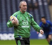 12 April 2013; Connacht head coach Eric Elwood before the game. Celtic League 2012/13, Round 20, Edinburgh v Connacht, Murrayfield, Edinburgh, Scotland. Picture credit: Alan Harvey / SPORTSFILE