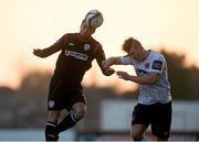 12 April 2013; Thomas Crawley, Derry City, in action against John Sullivan, Dundalk. Airtricity League Premier Division, Dundalk v Derry City, Oriel Park, Dundalk, Co. Louth. Photo by Sportsfile