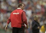 8 June 2003; Down manager Ross Carr during the Ulster Minor Football Championship match between Down and Armagh at Casement Park in Belfast. Photo by Brendan Moran/Sportsfile