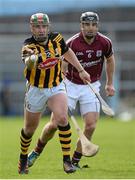 21 April 2013; Eoin Larkin, Kilkenny, in action against David Collins, Galway. Allianz Hurling League, Division 1, Semi-Final, Kilkenny v Galway, Semple Stadium, Thurles, Co. Tipperary. Picture credit: Brian Lawless / SPORTSFILE