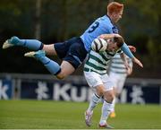 26 April 2013; Gary McCabe, Shamrock Rovers, in action against Hugh Douglas, UCD. Airtricity League Premier Division, UCD v Shamrock Rovers, UCD Bowl, Belfield, Dublin. Picture credit: Brian Lawless / SPORTSFILE