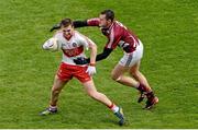 28 April 2013; Ryan Bell, Derry, in action against David Duffy, Westmeath. Allianz Football League Division 2 Final, Derry v Westmeath, Croke Park, Dublin. Picture credit: Stephen McCarthy / SPORTSFILE