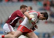 28 April 2013; Eoin Bradley, Derry, in action against Kevin Maguire, Westmeath. Allianz Football League Division 2 Final, Derry v Westmeath, Croke Park, Dublin. Picture credit: Oliver McVeigh / SPORTSFILE