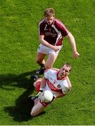 28 April 2013; Patsy Bradley, Derry, in action against John Heslin, Westmeath. Allianz Football League Division 2 Final, Derry v Westmeath, Croke Park, Dublin. Picture credit: Stephen McCarthy / SPORTSFILE