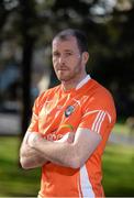 1 May 2013; Armagh footballer Ciaran McKeever at the launch of the 2013 Ulster Senior Football & Hurling Championships. Ulster Museum, Botanic Gardens, Belfast, Co. Antrim. Picture credit: Oliver McVeigh / SPORTSFILE