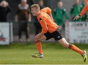 5 May 2013; Aaron Ashe, St. Kevin’s Boys, celebrates after scoring his side's 2nd goal. FAI Umbro Under 17 Cup Final, St. Kevin’s Boys v Cherry Orchard, Glebe North FC, Balbriggan, Co. Dublin. Photo by Sportsfile