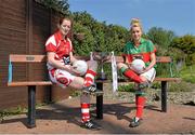 7 May 2013; Ann Marie Walsh, of Cork, and Deirdre Doherty, of Mayo, came face to face in Parnell Park, Dublin, ahead of their TESCO HomeGrown Ladies National Football League Division 1 Final, at 3:45pm, on Saturday May 11th. Parnell Park, Donnycarney, Dublin. Picture credit: Barry Cregg / SPORTSFILE