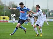 7 May 2013; Cillian Morrison, UCD, in action against Andy Mulligan, Bohemians. Airtricity League Premier Division, UCD v Bohemians, UCD Bowl, Belfield, Dublin. Picture credit: Barry Cregg / SPORTSFILE