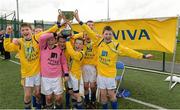 16 May 2013; Mullahoran National School, Cavan, celebrate after winning the Boy's section A. Aviva Health FAI Primary School 5's, Ulster Finals, Monaghan United FC, Gortakeegan, Monaghan. Picture credit: Oliver McVeigh / SPORTSFILE