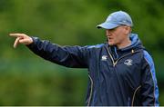 20 May 2013; Leinster head coach Joe Schmidt during squad training ahead of their Celtic League Grand Final against Ulster on Saturday. Leinster Rugby Squad Training and Media Briefing, UCD, Belfield, Dublin. Picture credit: Brendan Moran / SPORTSFILE