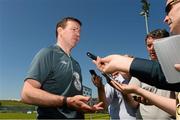 5 June 2013; Republic of Ireland goalkeeping coach Alan Kelly during a pitchside press conference ahead of their 2014 FIFA World Cup qualifier against Faroe Islands on Friday. Republic of Ireland Squad Press Conference, Gannon Park, Malahide, Co. Dublin. Picture credit: David Maher / SPORTSFILE