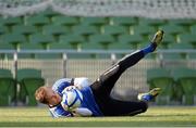 6 June 2013; Faroe Islands' Gunnar Nielsen in action during squad training ahead of their 2014 FIFA World Cup qualifier against the Republic of Ireland on Friday. Faroe Islands Squad Training, Aviva Stadium, Lansdowne Road, Dublin. Picture credit: Brian Lawless / SPORTSFILE