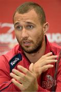 7 June 2013; Queensland Reds captain Quade Cooper during a press conference ahead of their game against British & Irish Lions on Saturday. British & Irish Lions Tour 2013, Press Conference, Suncorp Stadium, Brisbane, Queensland, Australia. Picture credit: Stephen McCarthy / SPORTSFILE