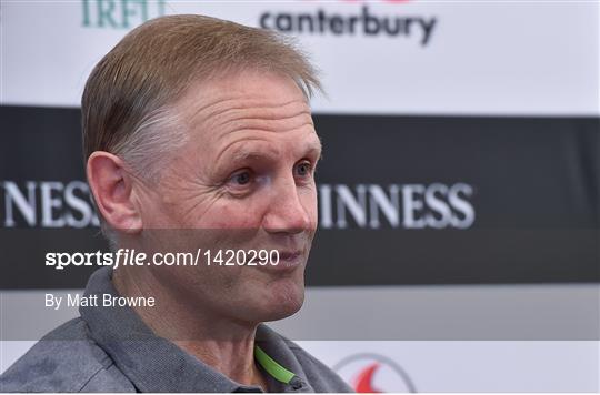 Ireland Rugby Squad Training and Press Conference