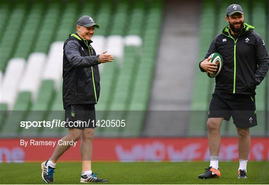 Ireland Rugby Captain's Run and Press Conference