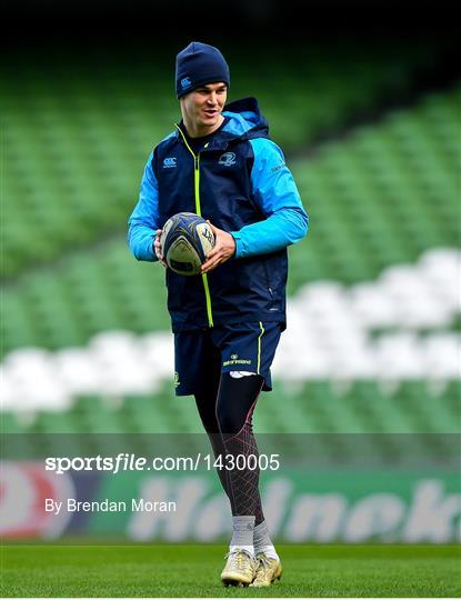 Leinster Rugby Captain's Run and Press Conference