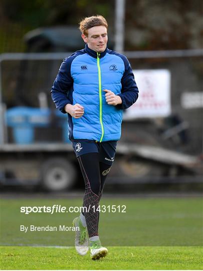 Leinster Rugby Squad Training and Press Conference