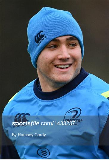 Leinster Rugby Squad Training and Press Conference