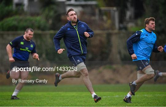 Leinster Rugby Squad Training and Press Conference