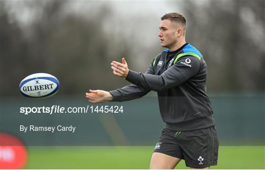 Ireland Rugby Squad Training and Press Conference