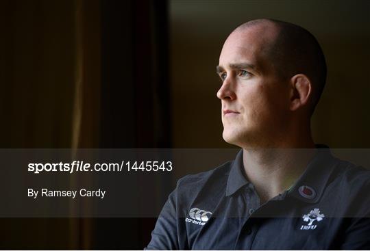 Ireland Rugby Squad Training and Press Conference