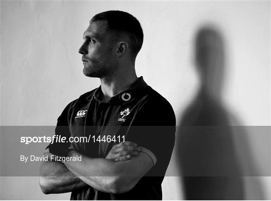 Ireland Rugby Squad Training and Press Conference