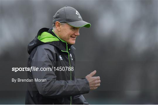 Ireland Rugby Squad Training and Press Conference