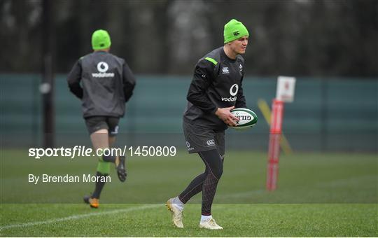 Ireland Rugby Squad Training and Press Conference