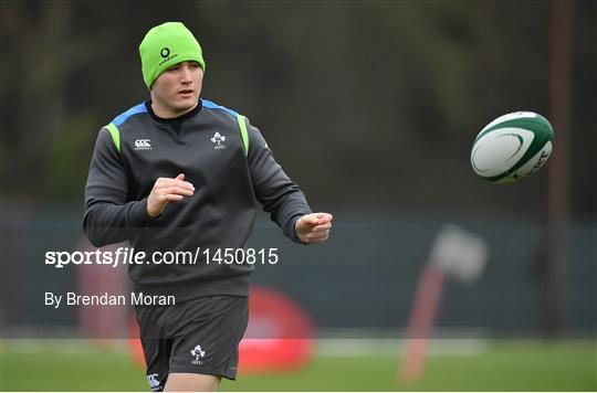 Ireland Rugby Squad Training and Press Conference