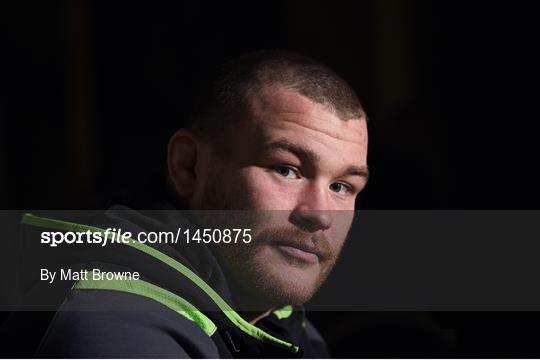 Ireland Rugby Squad Training and Press Conference