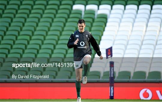 Ireland Rugby Captain's Run and Press Conference