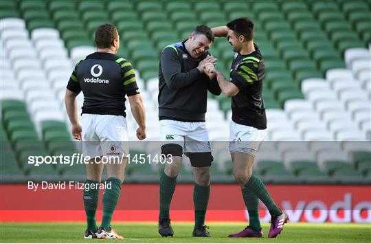 Ireland Rugby Captain's Run and Press Conference