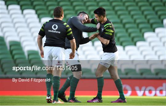 Ireland Rugby Captain's Run and Press Conference